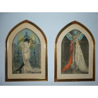 Louis Icart: Tosca And Faust Strong Water And Aquatint 1928