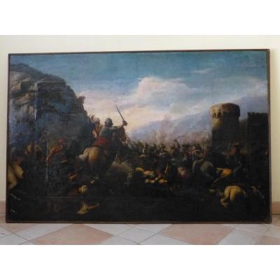 Cavalry Shock, 17th, 99 X 152 Cm, Battle Between Ottoman And Christian Army