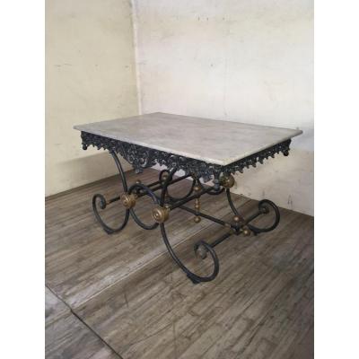 Butcher's Table 19 Eme Signed Marechal Paris
