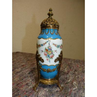 Sanson: Porcelain Potpourri Mounted Bronze Sèvres Style