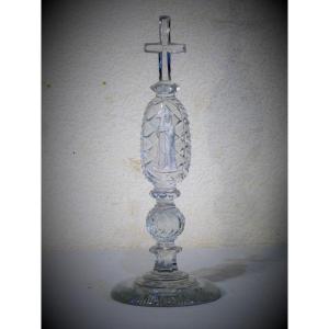 Baccarat: Oratory Ornament In Cristallo Porcelain Christ Carrying His Cross