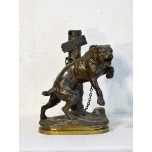 Charles Valton Bronze Bulldog Dog