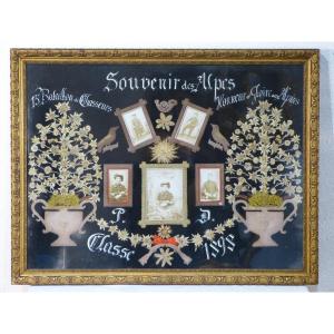 Souvenir Frame 13th Battalion Alpine Chasseurs 1898