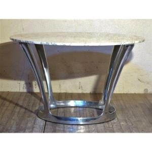 Michel Charron Round Table 125 Cm 70s Design