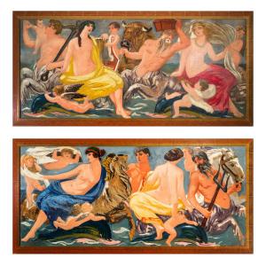 Jules Flandrin (1871-1947). The Sea Gods