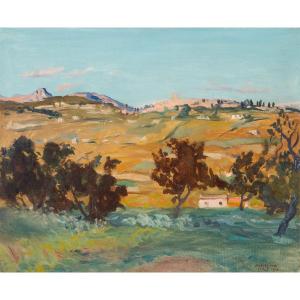 Lucien Mainssieux (1885-1958). Saint-paul-de-vence, 1930