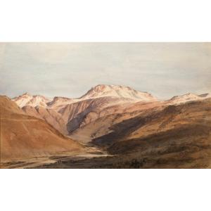 Alexandre Debelle (1819-1897). View Taken In Séchilienne, Isère