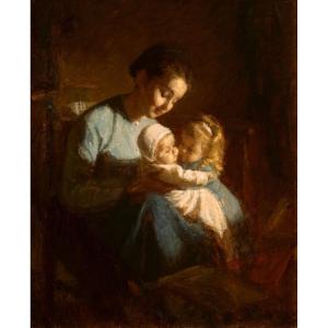 édouard d'Avril (1843-1928). A Young Mother