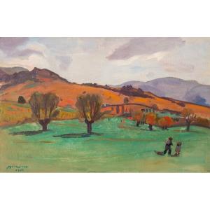 Lucien Mainssieux (voiron 1885 - Voiron 1958). Voiron Landscape, 1913