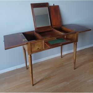 Roger Vandercruse Dit Lacroix Or Rvlc -  Mahogany Veneered Dressing Table - Louis XVI Period