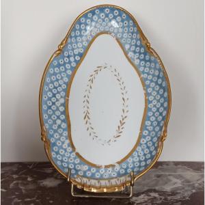 Nast - Porcelain Ravier Or Dormant - Partridge-eye Décor - Circa 1790