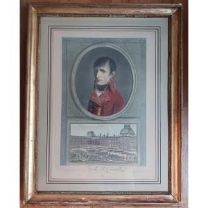 Boilly, After - Bonaparte 1er Consul Ou La Revue Du Quintidi - Etching, 19th Century Frame