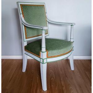 Jacob Desmalter - Imperial Armchair - Rambouillet And Versailles Marks - Empire Period