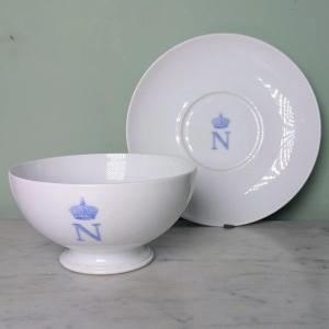 Manufacture De Sèvres - Bowl, “breakfast” Cup From Napoleon III's Office Service