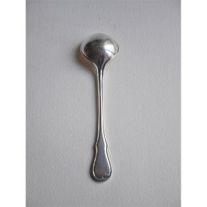 Silver Mustard Spoon, Leuven, 18th Century