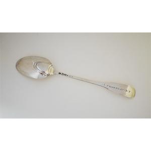 Large Basting Spoon, Silver, Angers (france), 1732-1734