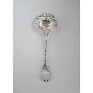 Sugar Spoon Or Sprinkler, Silver, By Christophe Aubertin, Nancy, Circa 1760-1780