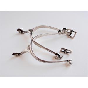 Pair Of Sterling Silver Spurs, Marseille (france), Empire Period