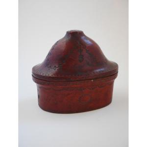 Embossed Morocco Case Or Box, Late 18th - Early 19th Century