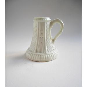 Soft-paste Porcelain Hand Candlestick From Saint-cloud, Circa 1720-1740