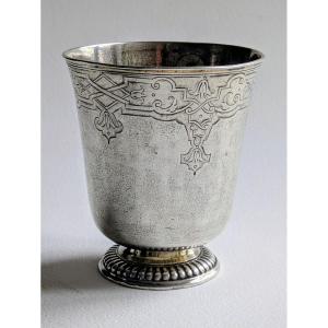 Silver And Gilt Silver Beaker By Johann Jacob Frey, Strassburg, 1714-1725