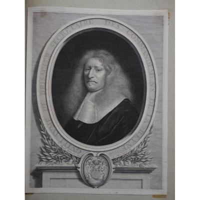 Guillaume De Brisacier, Par Antoine Masson After Nicolas Mignard, 1664