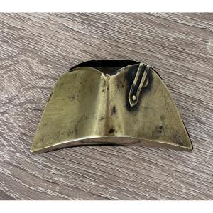 Napoleon Snuffbox Bicorne Brass Empire Period 19th Century 