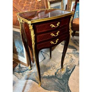 19th Century Marquetry And Gilt Bronze Bedside Table By François Linke – Napoleon III Period