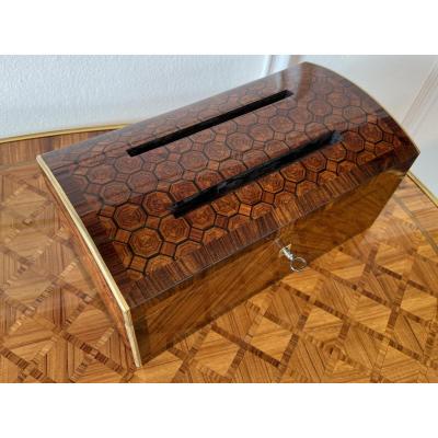 Mail Box Box In Domed Marquetry Napoleon III Period