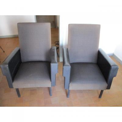 Vintage 1960s Armchairs Pair