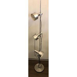 Floor Lamp With Three Adjustable Spots Circa 1970