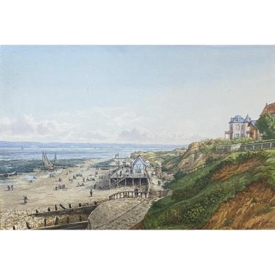 Watercolor Gaspard Gobaut (1814-1882) 