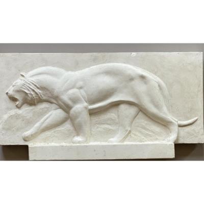 Bas Relief "feline" Leroy Wattiaux