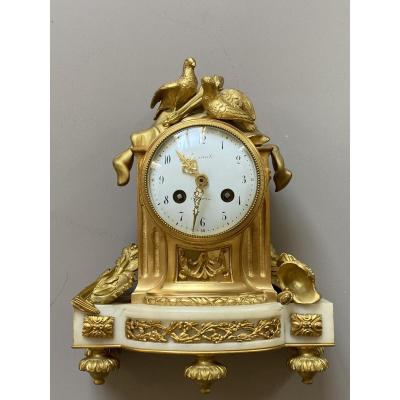 Gilt Bronze Clock Louis XVI