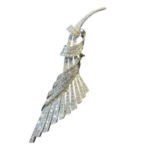 Platinum And Diamond Brooch, Circa 1960