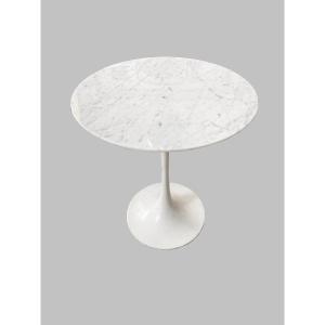 Pedestal Table Model Arakana Circa 1970 Carrara Marble