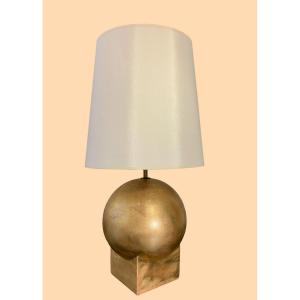 Gilded Plaster Lamp, Circa 1940