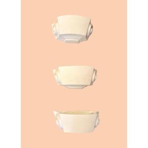 Suite Of Three Art Deco Plaster Sconces