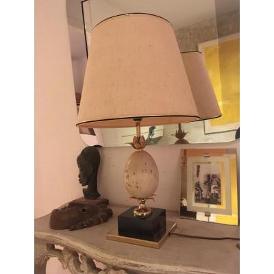 Egg Lamp In Travetin Time 1970