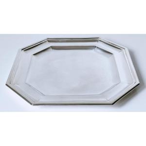 Solid Silver Art Deco Dish