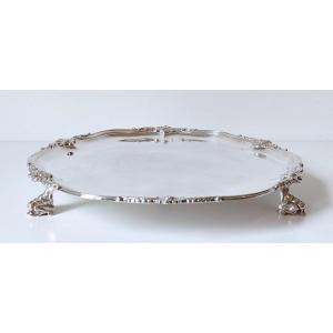 Solid Silver Salver Brussels 18 Century Petrus Augustinus Ivens 