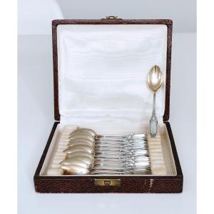 Twelve Solid Coffeespoons 