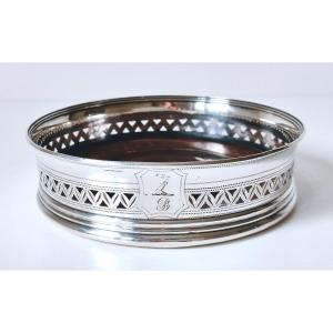 Solid Silver Bottle Coaster London 1794