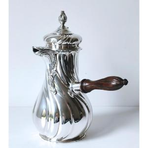 Solid Silver Chocolate Pot 