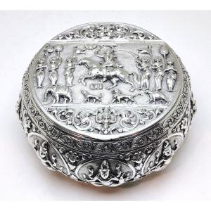 Burmese Solid Silver Box