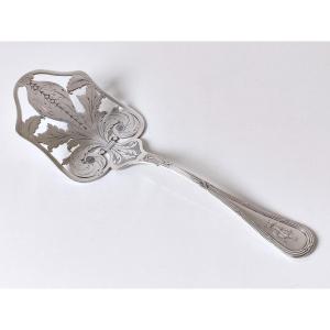 Solid Silver Asparagus Server 