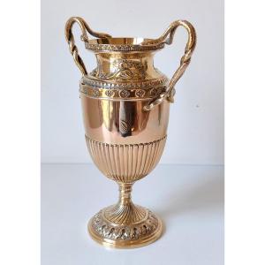 Vermeil Solid Silver Vase 