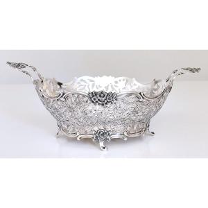 Openwork Basket In Solid Silver 