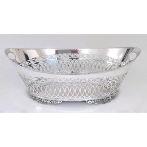 Openwork Basket In Solid Silver 