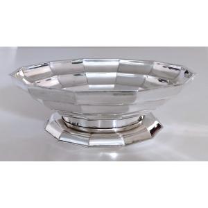 Art Deco Bowl In Solid Silver 